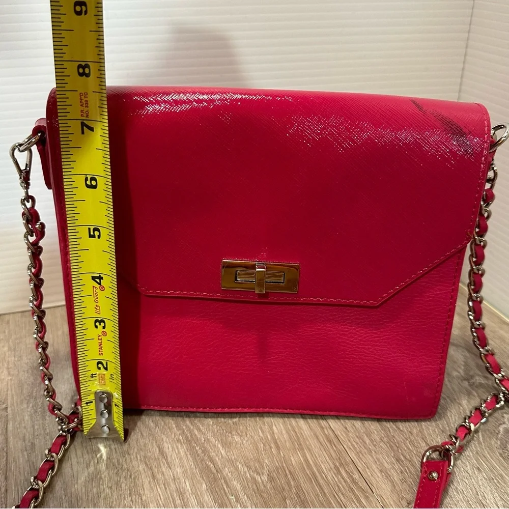 Hot Pink Lancaster Long Shoulder Purse